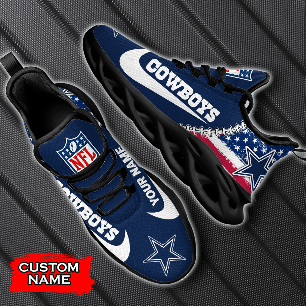 Ideafootwear Dallas Cowboys NFL Max Soul Shoes Sneakers For Men And Women
