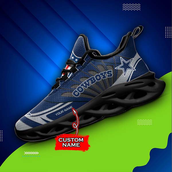 Ideafootwear Dallas Cowboys NFL Max Soul Shoes Sneakers For Men And Women