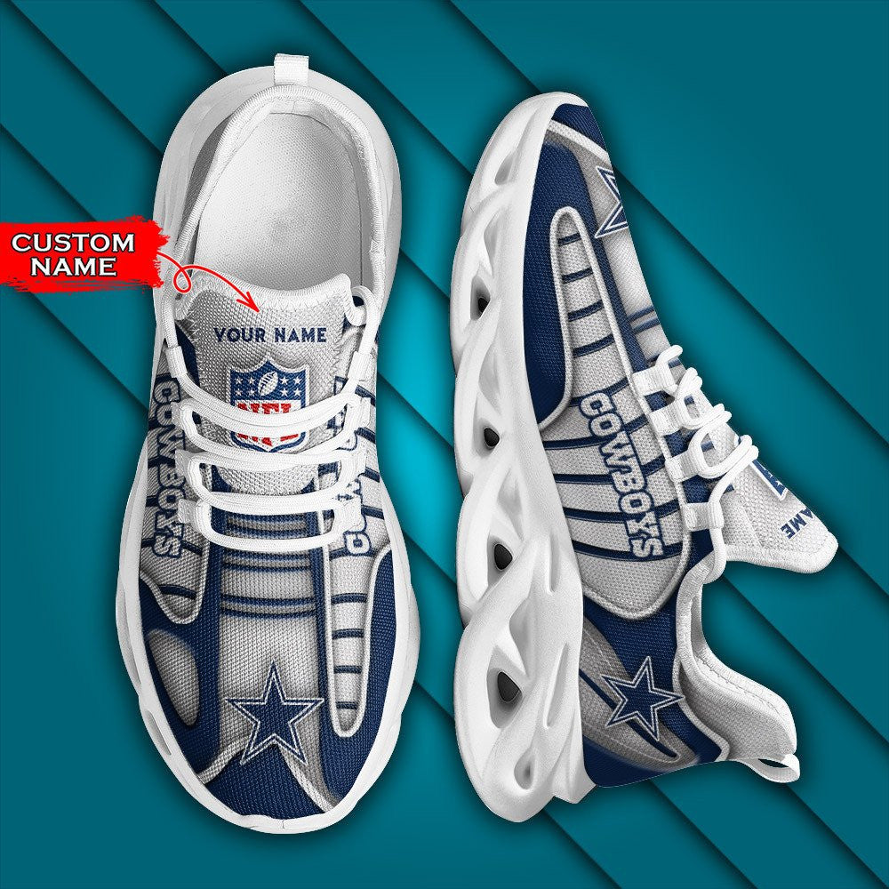 Ideafootwear Dallas Cowboys NFL Max Soul Shoes Sneakers For Men And Women