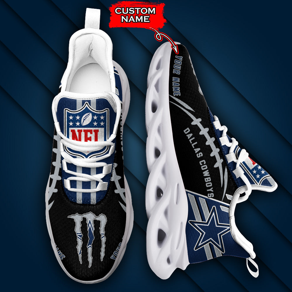 Ideafootwear Dallas Cowboys NFL Max Soul Shoes Sneakers For Men And Women