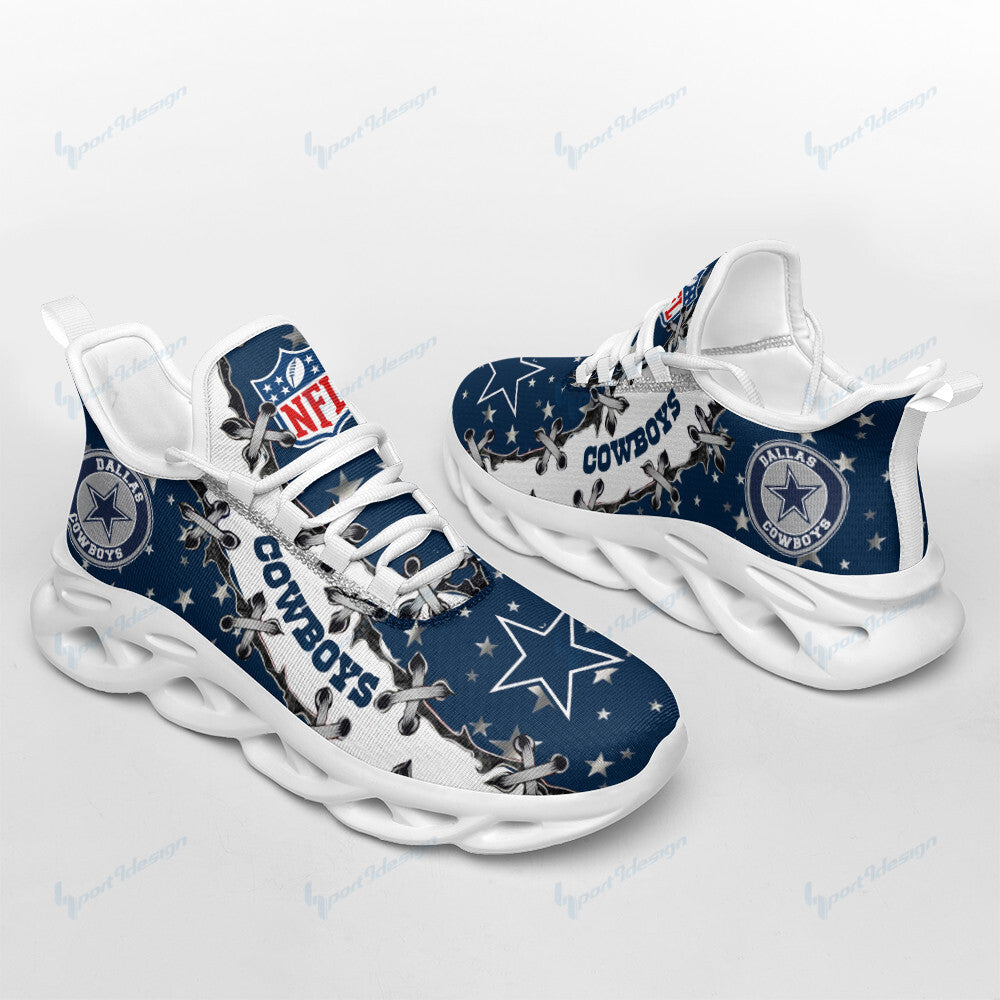 Ideafootwear Dallas Cowboys NFL Max Soul Shoes Sneakers For Men And Women