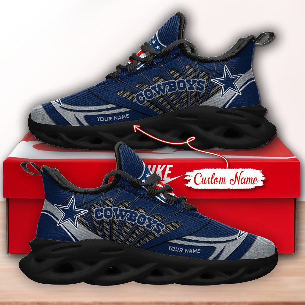 Ideafootwear Dallas Cowboys NFL Max Soul Shoes Sneakers For Men And Women