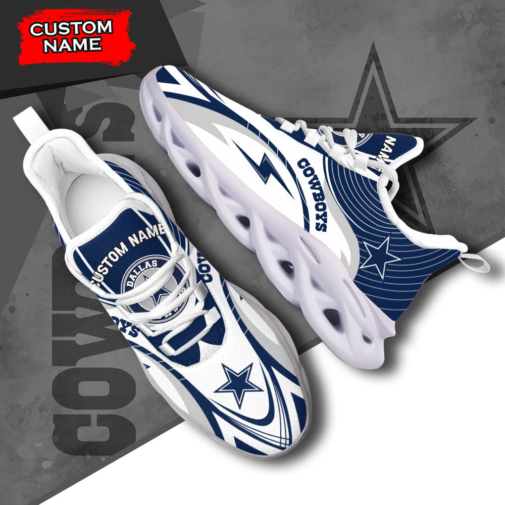 Ideafootwear Dallas Cowboys NFL Max Soul Shoes Sneakers For Men And Women