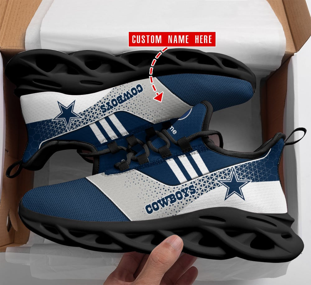 Ideafootwear Dallas Cowboys NFL Max Soul Shoes Sneakers For Men And Women
