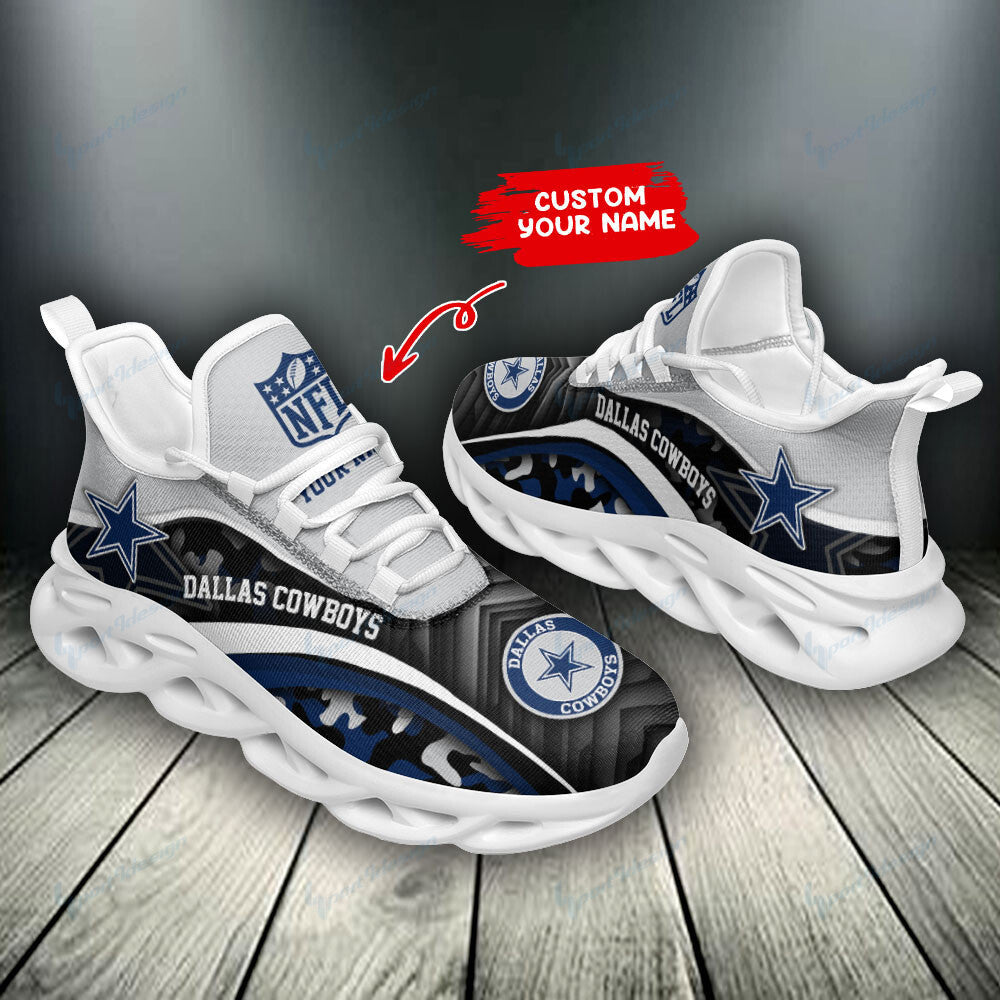 Ideafootwear Dallas Cowboys NFL Max Soul Shoes Sneakers For Men And Women