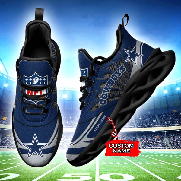 Ideafootwear Dallas Cowboys NFL Max Soul Shoes Sneakers For Men And Women