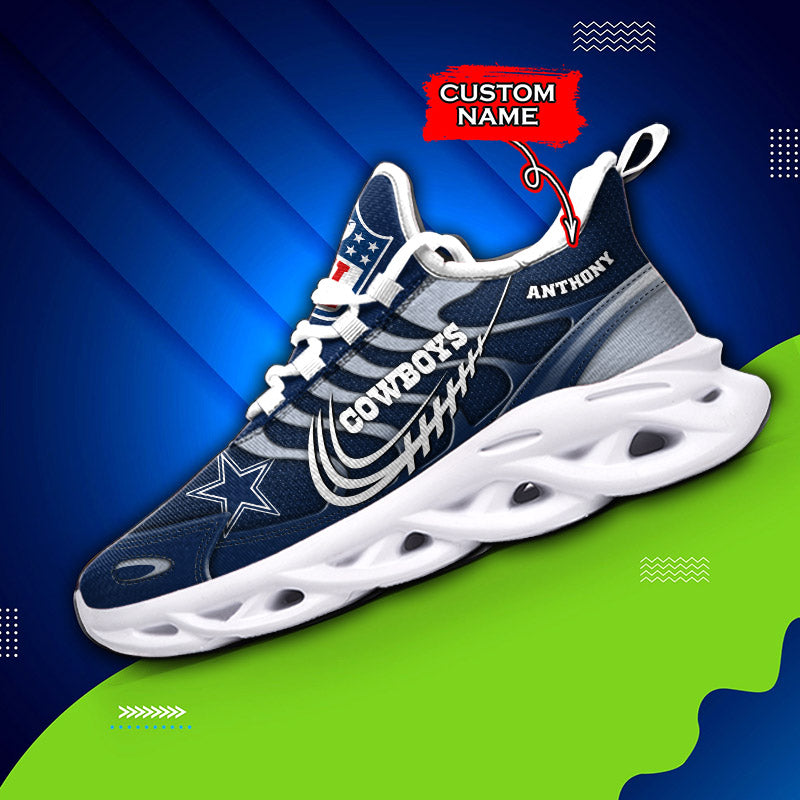 Ideafootwear Dallas Cowboys NFL Max Soul Shoes Sneakers For Men And Women