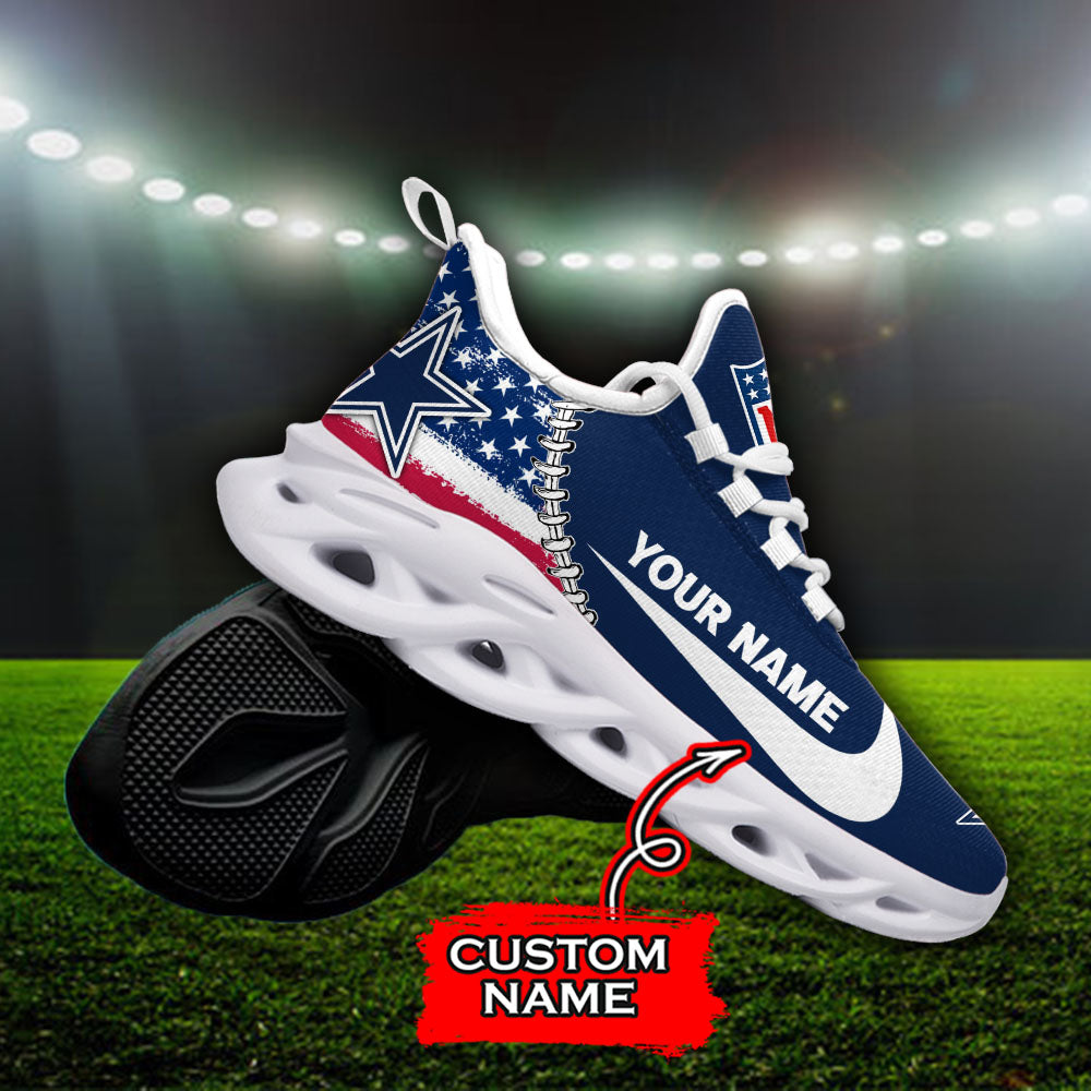 Ideafootwear Dallas Cowboys NFL Max Soul Shoes Sneakers For Men And Women
