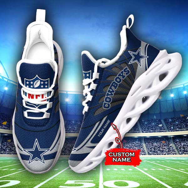 Ideafootwear Dallas Cowboys NFL Max Soul Shoes Sneakers For Men And Women