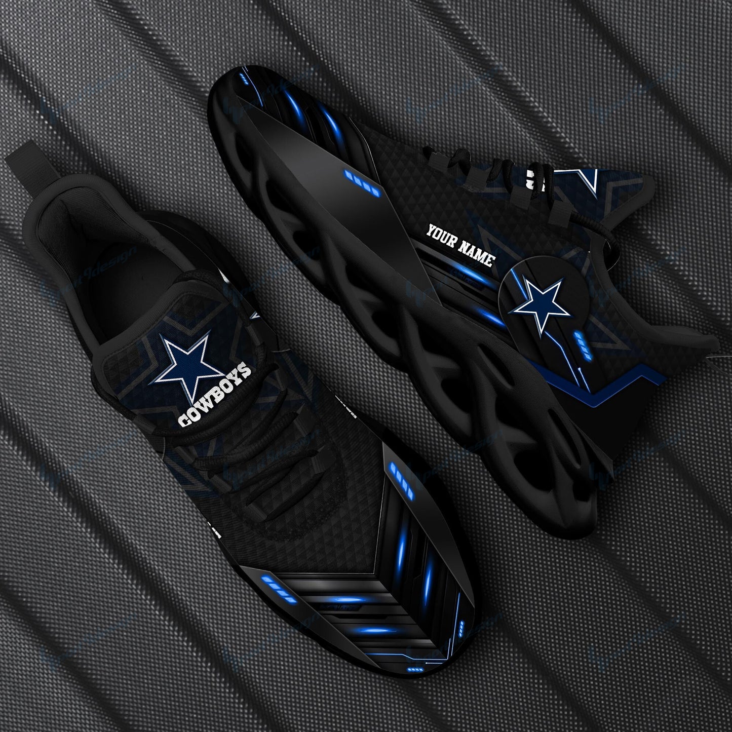 Ideafootwear Dallas Cowboys NFL Max Soul Shoes Sneakers For Men And Women