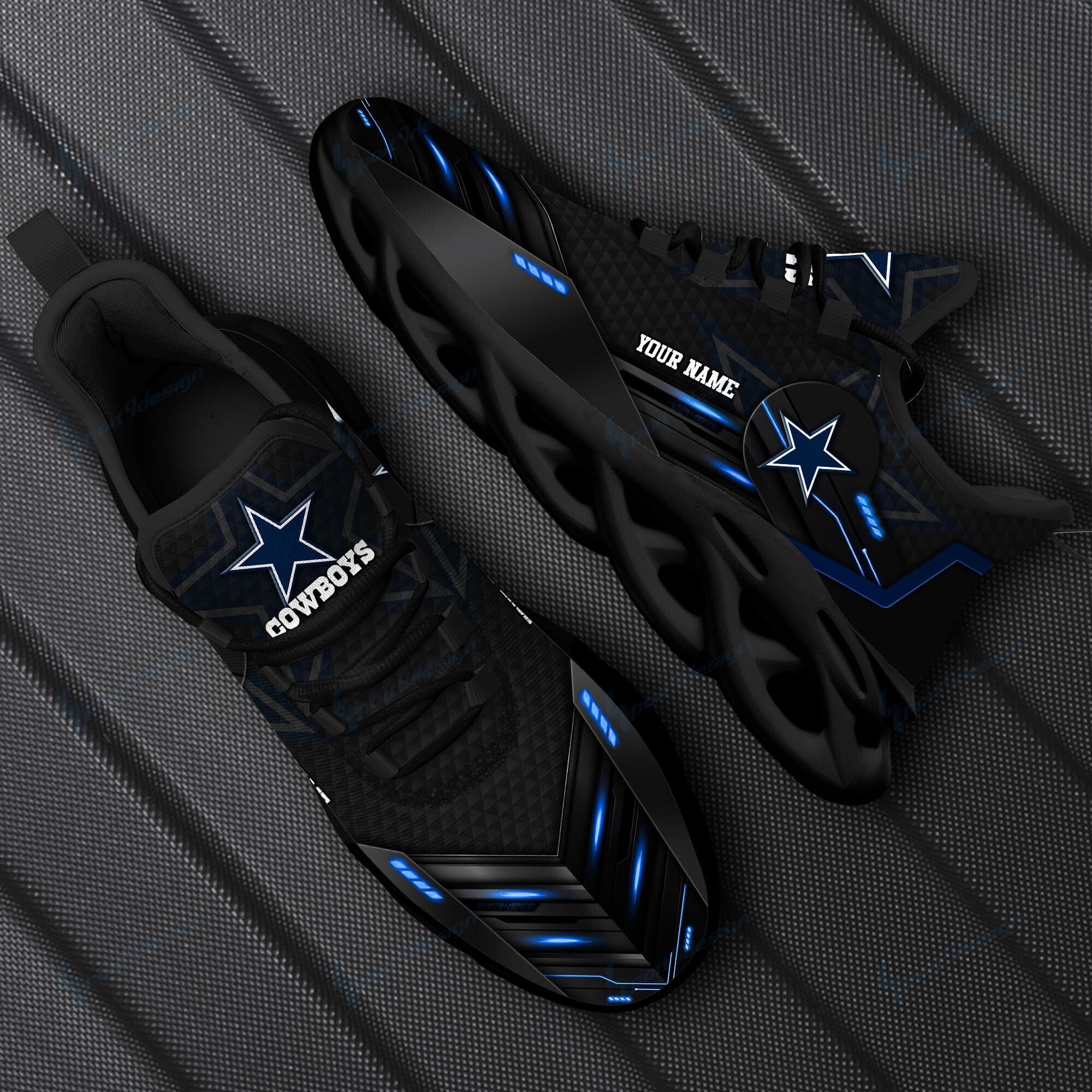 Ideafootwear Dallas Cowboys NFL Max Soul Shoes Sneakers For Men And Women