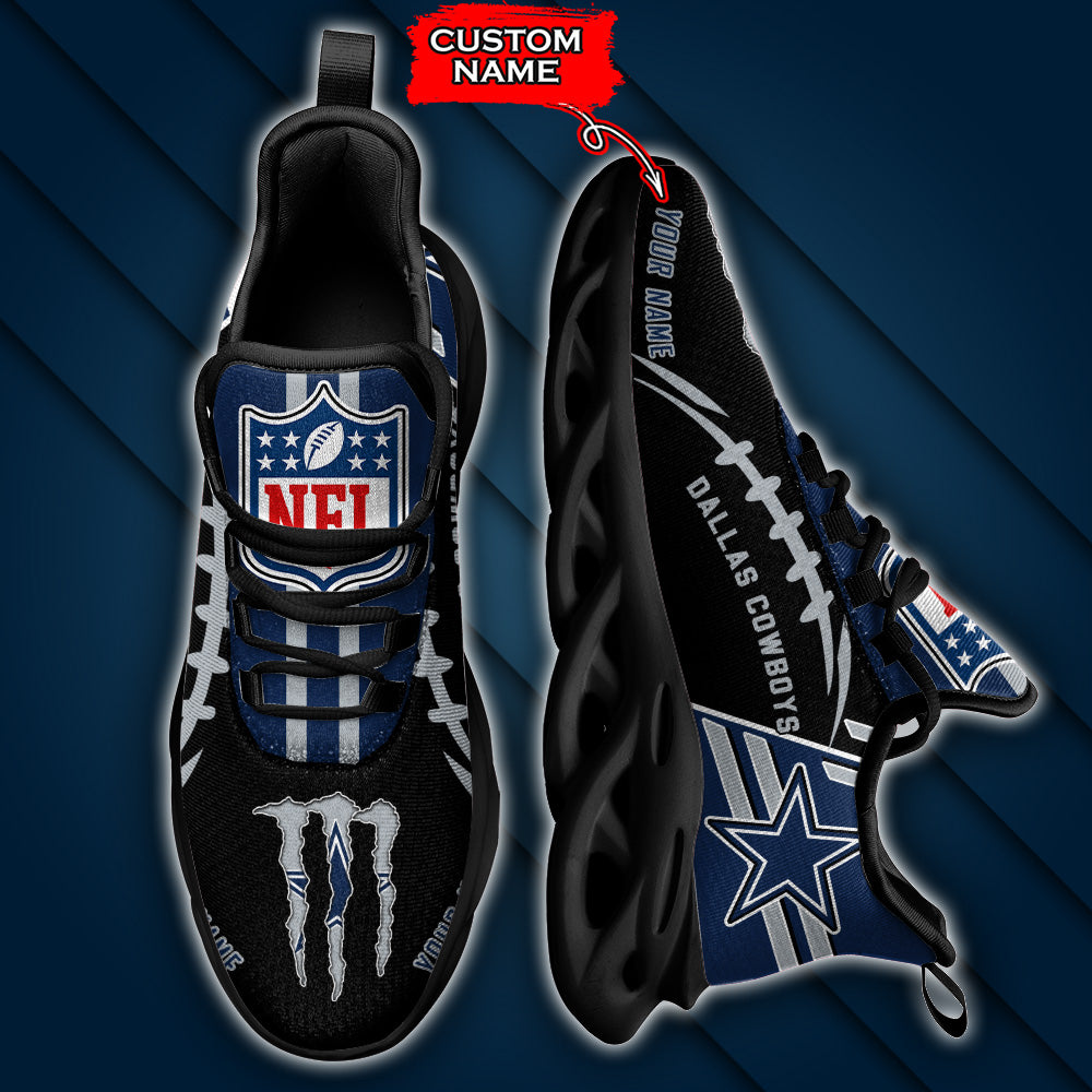 Ideafootwear Dallas Cowboys NFL Max Soul Shoes Sneakers For Men And Women