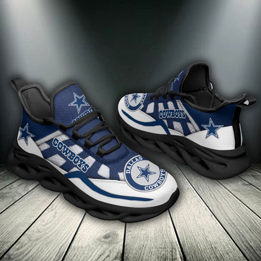 Ideafootwear Dallas Cowboys NFL Max Soul Shoes Sneakers For Men And Women
