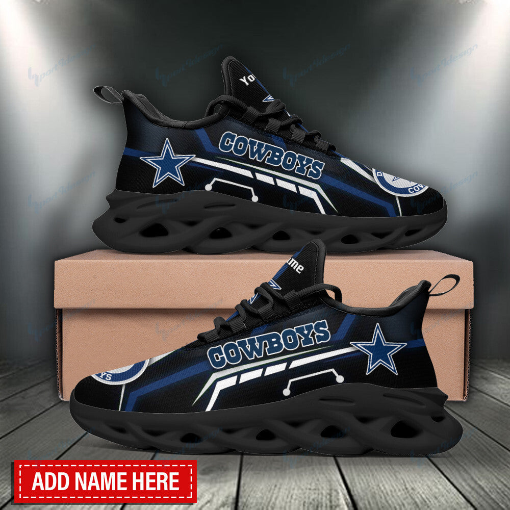 Ideafootwear Dallas Cowboys NFL Max Soul Shoes Sneakers For Men And Women