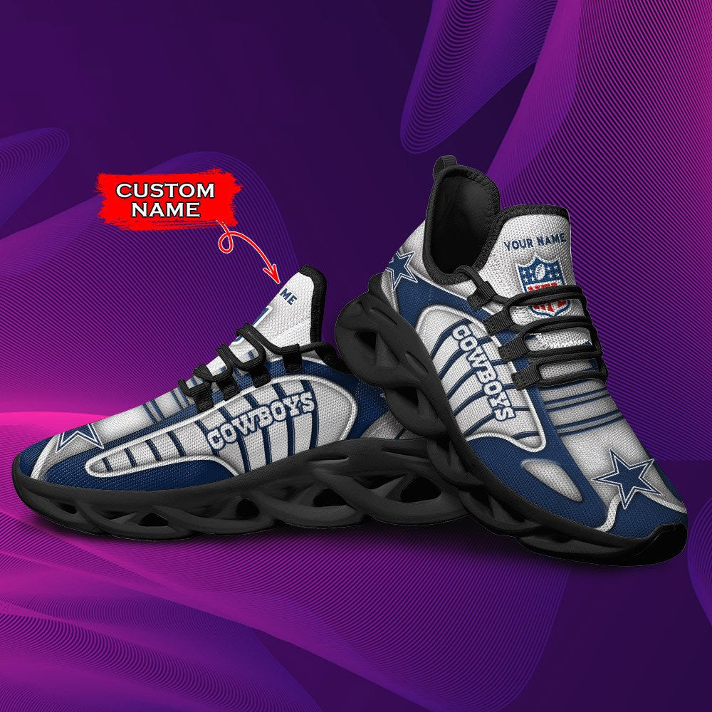 Ideafootwear Dallas Cowboys NFL Max Soul Shoes Sneakers For Men And Women