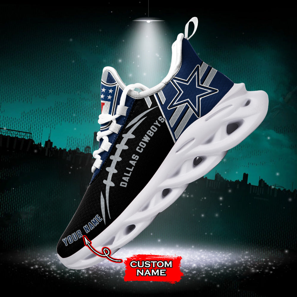 Ideafootwear Dallas Cowboys NFL Max Soul Shoes Sneakers For Men And Women