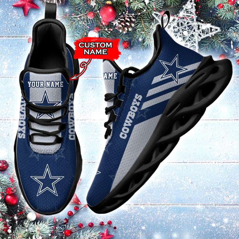 Ideafootwear Dallas Cowboys NFL Max Soul Shoes Sneakers For Men And Women