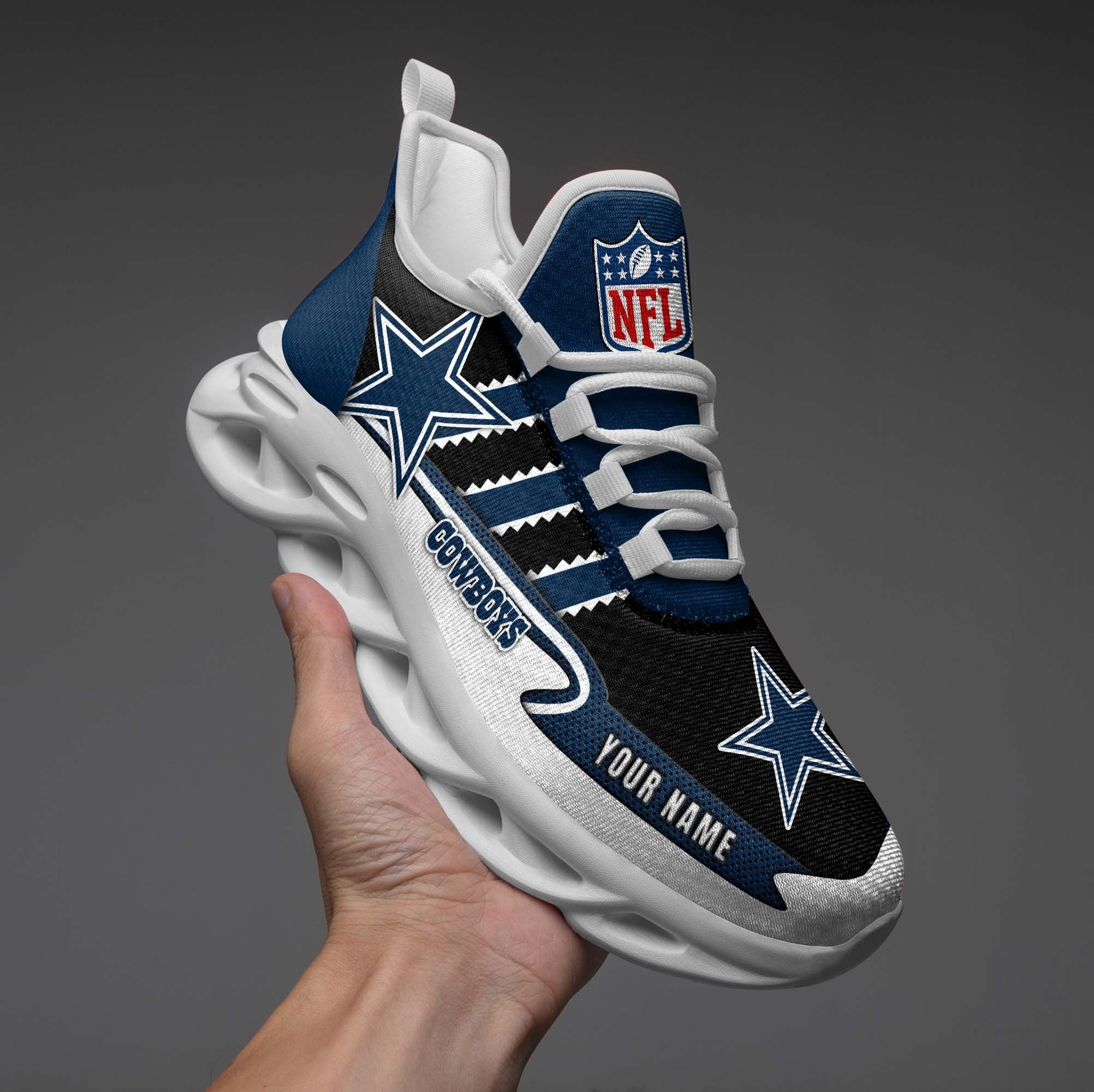 Ideafootwear Dallas Cowboys NFL Max Soul Shoes Sneakers For Men And Women