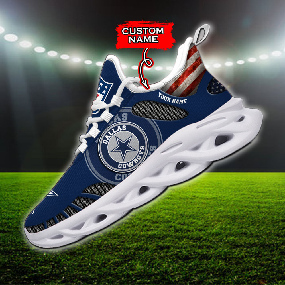 Ideafootwear Dallas Cowboys NFL Max Soul Shoes Sneakers For Men And Women