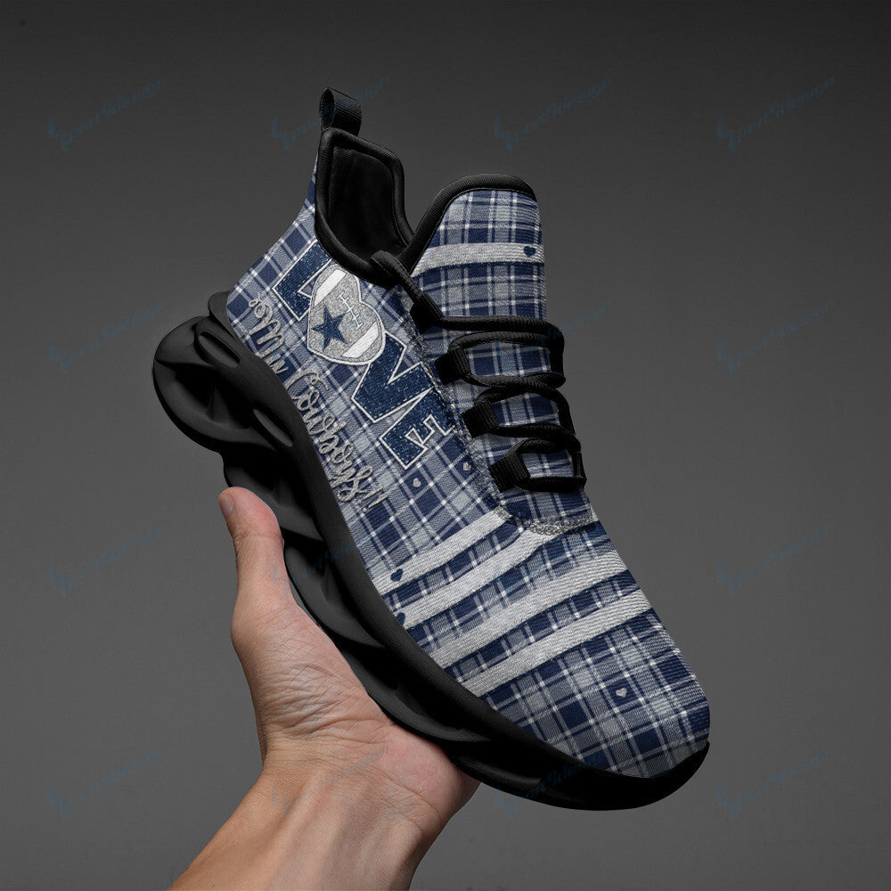 Ideafootwear Dallas Cowboys NFL Max Soul Shoes Sneakers For Men And Women
