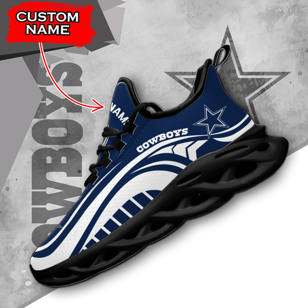 Ideafootwear Dallas Cowboys NFL Max Soul Shoes Sneakers For Men And Women