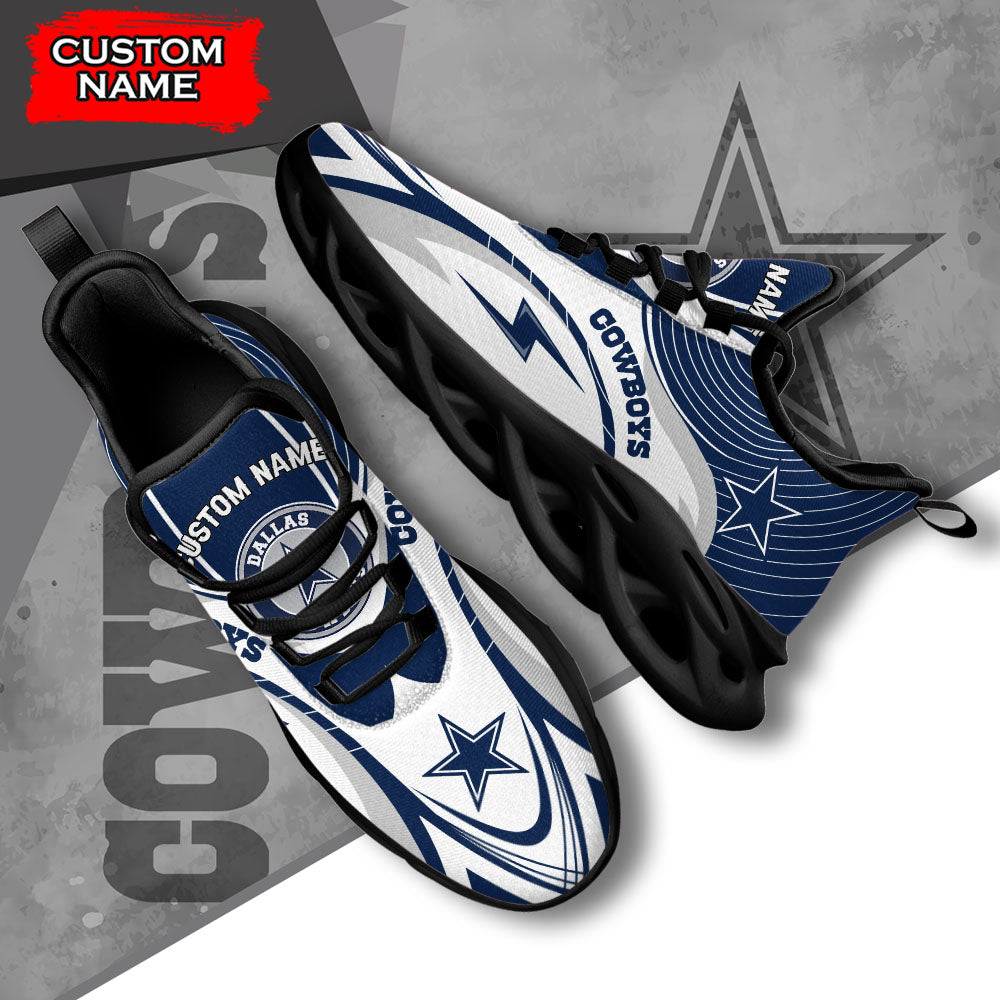 Ideafootwear Dallas Cowboys NFL Max Soul Shoes Sneakers For Men And Women