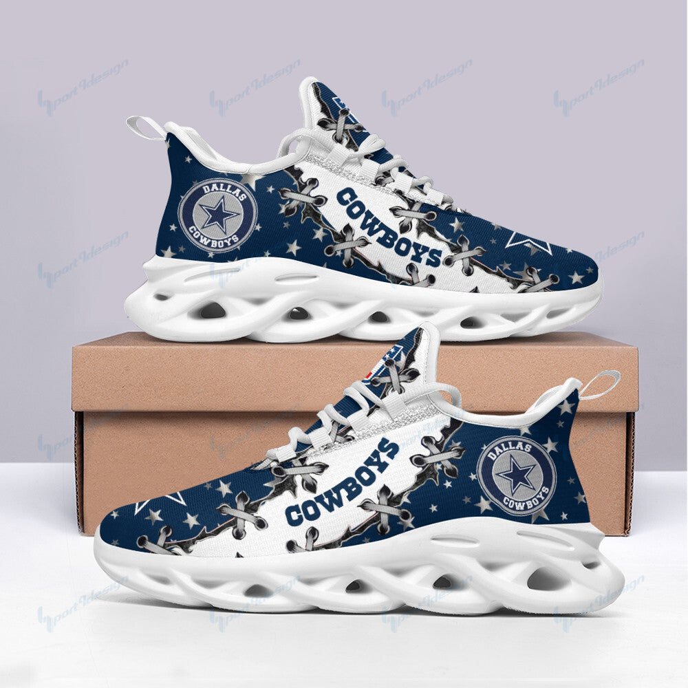Ideafootwear Dallas Cowboys NFL Max Soul Shoes Sneakers For Men And Women