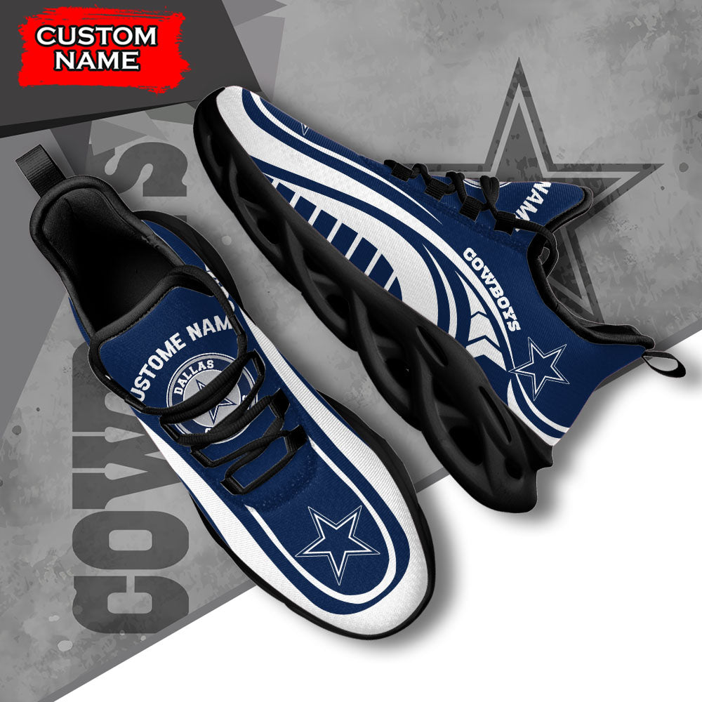 Ideafootwear Dallas Cowboys NFL Max Soul Shoes Sneakers For Men And Women