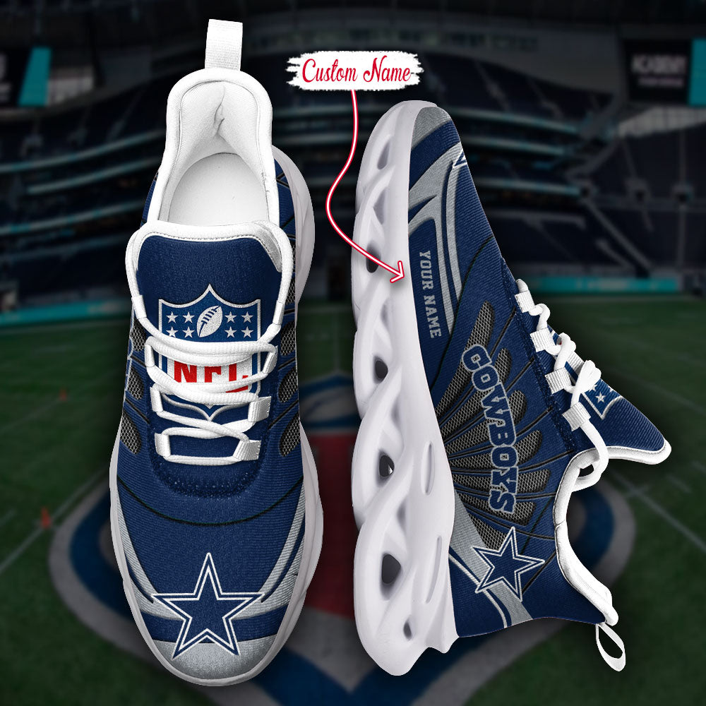Ideafootwear Dallas Cowboys NFL Max Soul Shoes Sneakers For Men And Women