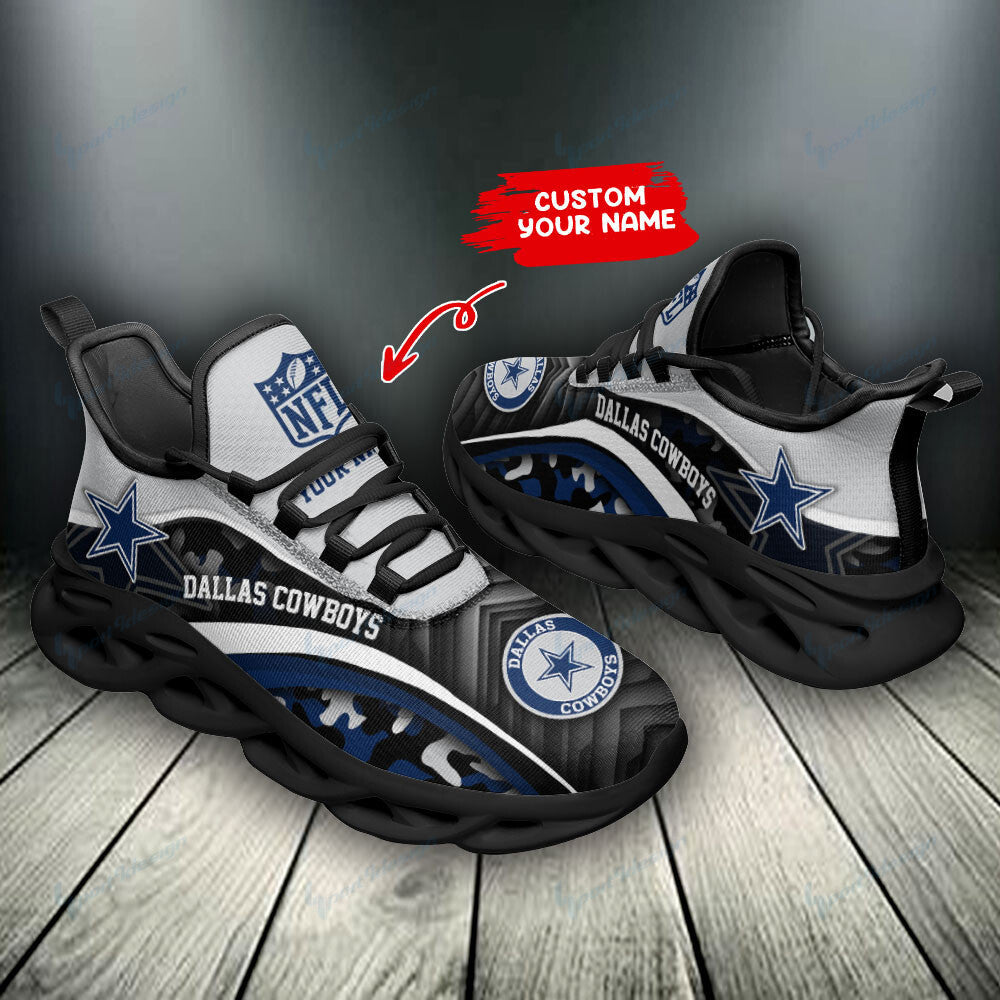 Ideafootwear Dallas Cowboys NFL Max Soul Shoes Sneakers For Men And Women