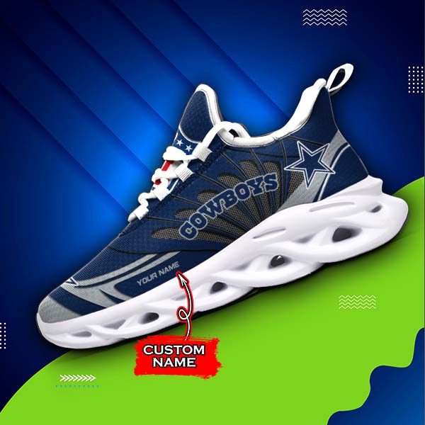 Ideafootwear Dallas Cowboys NFL Max Soul Shoes Sneakers For Men And Women