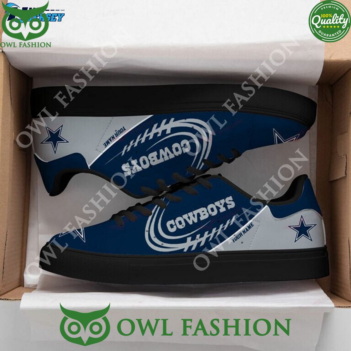 Ideafootwear Dallas Cowboys Skate Stan Shoes Sneakes For Men And Women