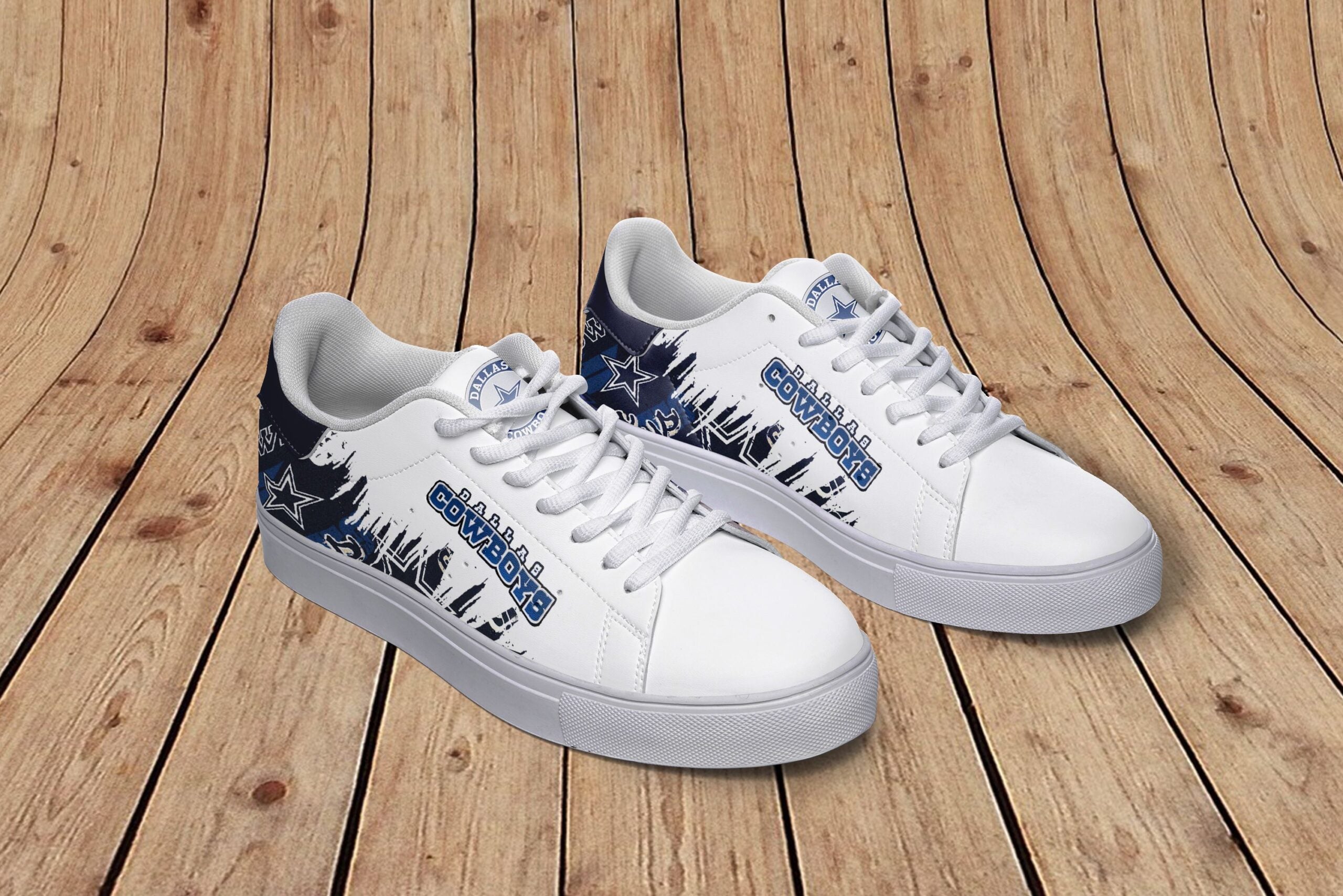 Ideafootwear Dallas Cowboys Skate Stan Shoes Sneakes For Men And Women
