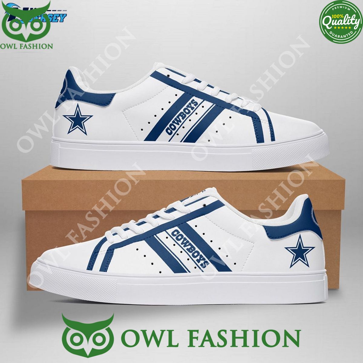 Ideafootwear Dallas Cowboys Skate Stan Shoes Sneakes For Men And Women