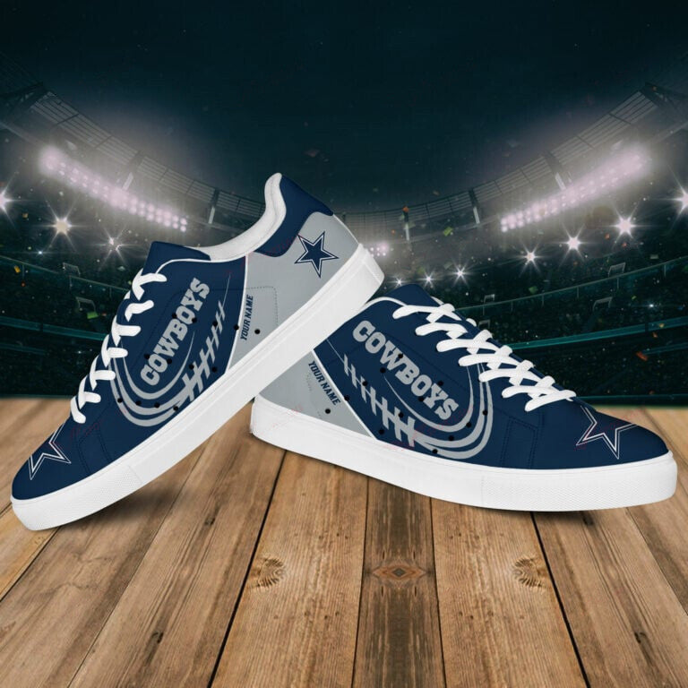 Ideafootwear Dallas Cowboys Skate Stan Shoes Sneakes For Men And Women