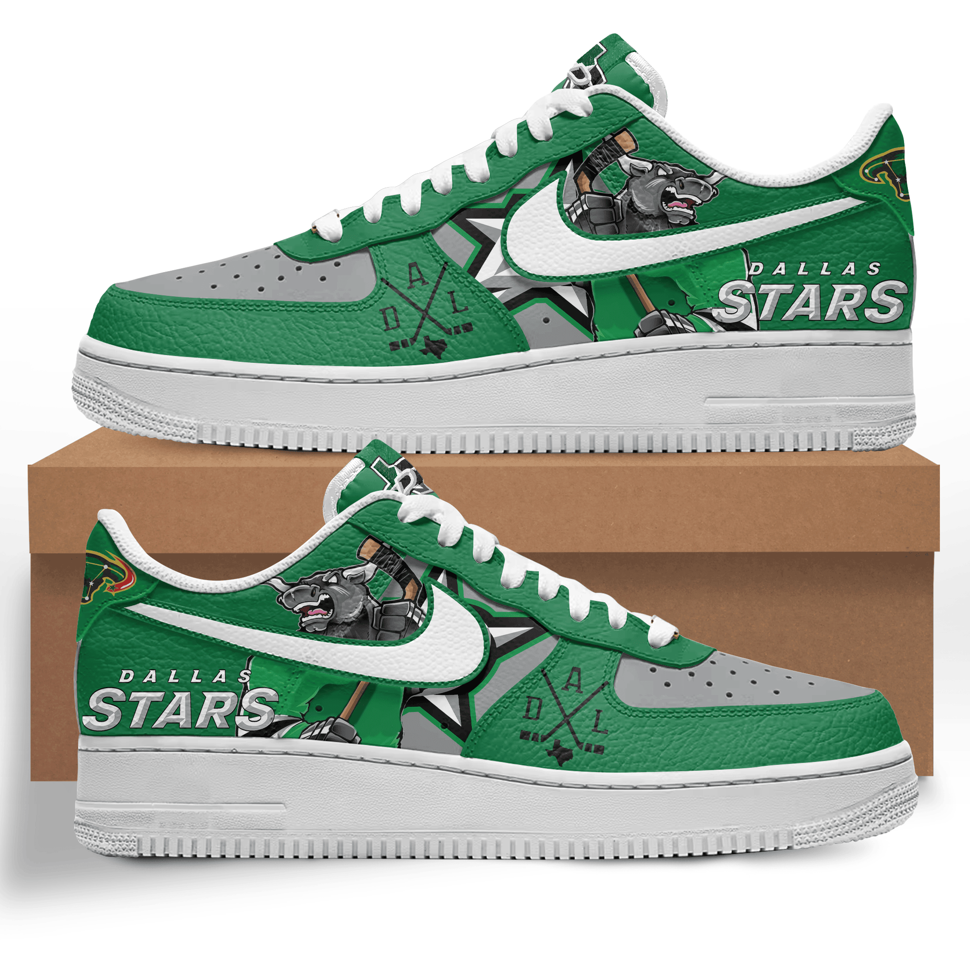Ideafootwear Dallas Stars Air Low-Top Sneakers Shoes For Men And Women