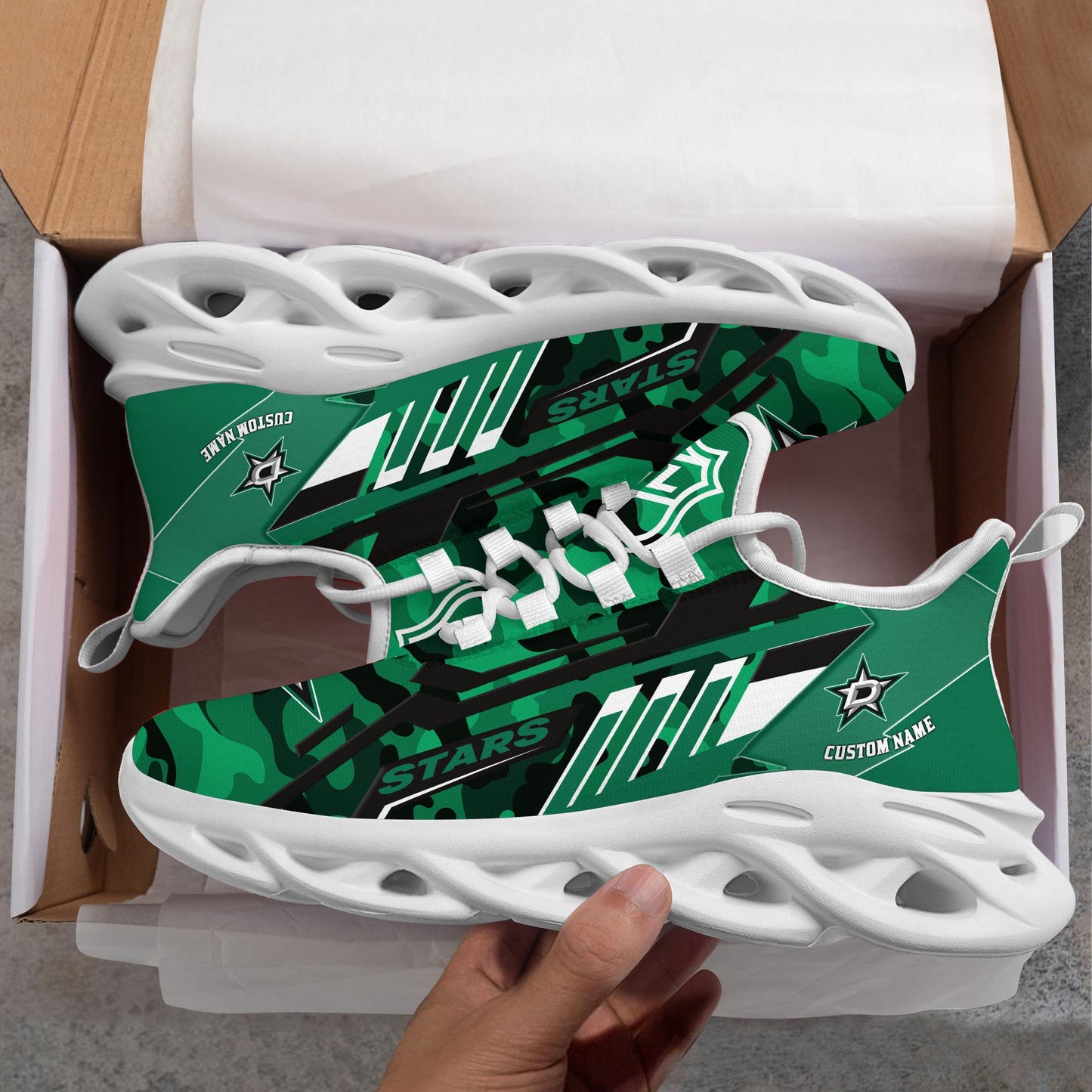 Ideafootwear Dallas Stars Max Soul Shoes Sneakers For Men And Women