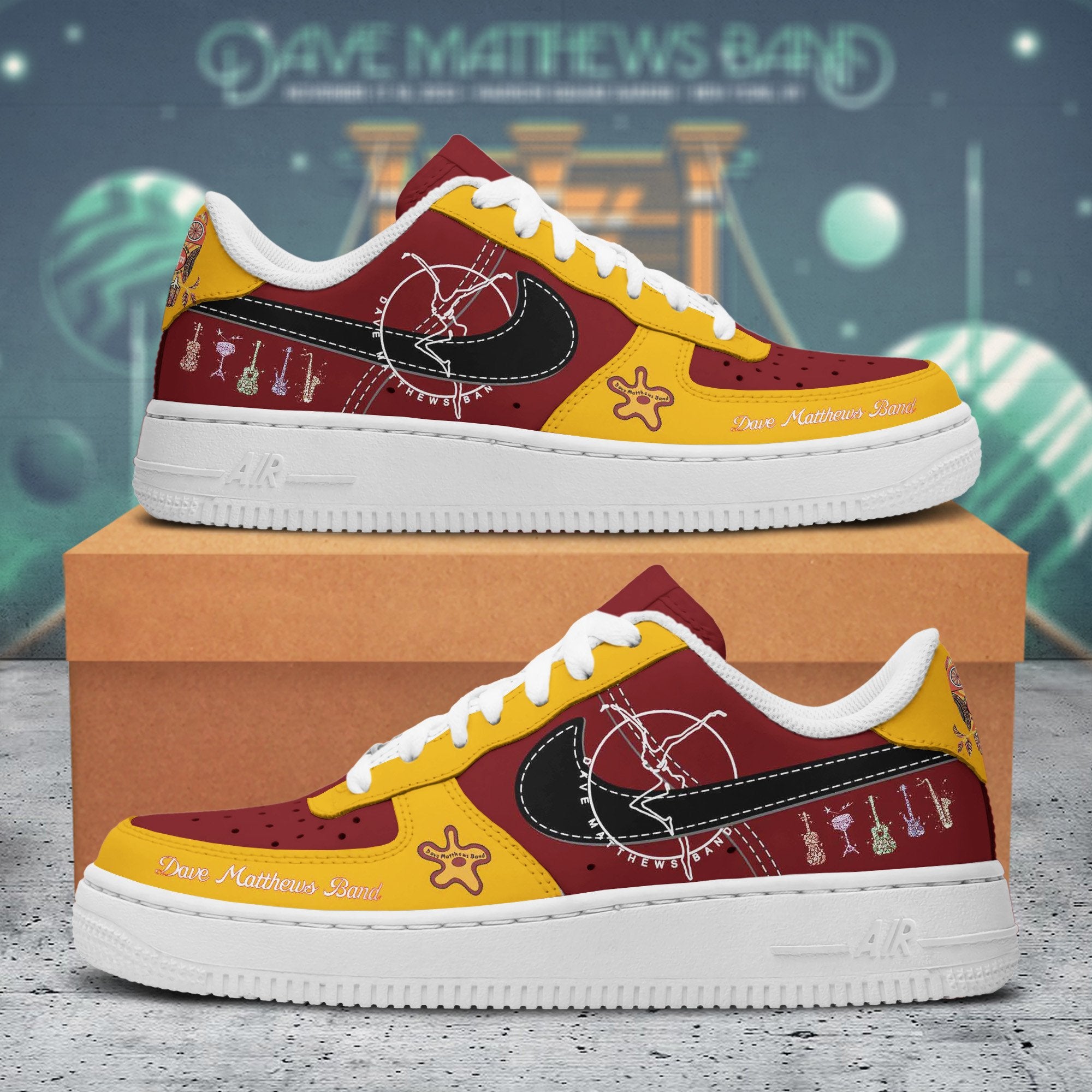 Ideafootwear Dave Matthews Band Air Low-Top Sneakers Shoes For Men And Women