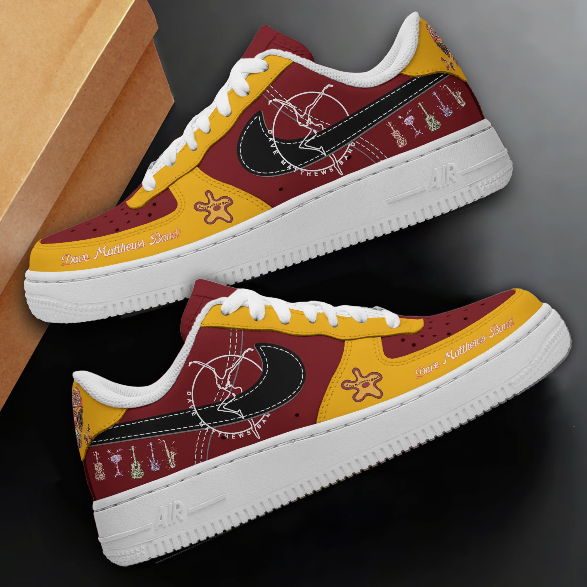 Ideafootwear Dave Matthews Band Air Low-Top Sneakers Shoes For Men And Women