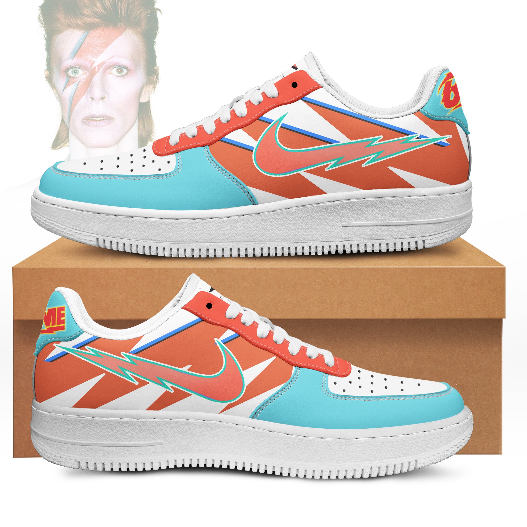 Ideafootwear David Bowie Air Low-Top Sneakers Shoes For Men And Women