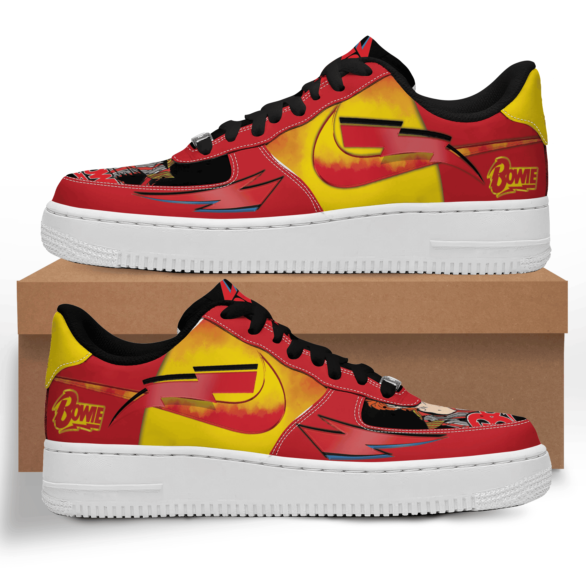 Ideafootwear David Bowie Air Low-Top Sneakers Shoes For Men And Women