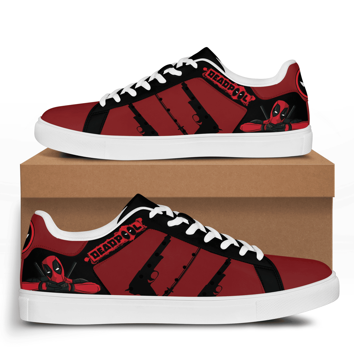 Ideafootwear Deadpool Skate Stan Shoes Sneakes For Men And Women