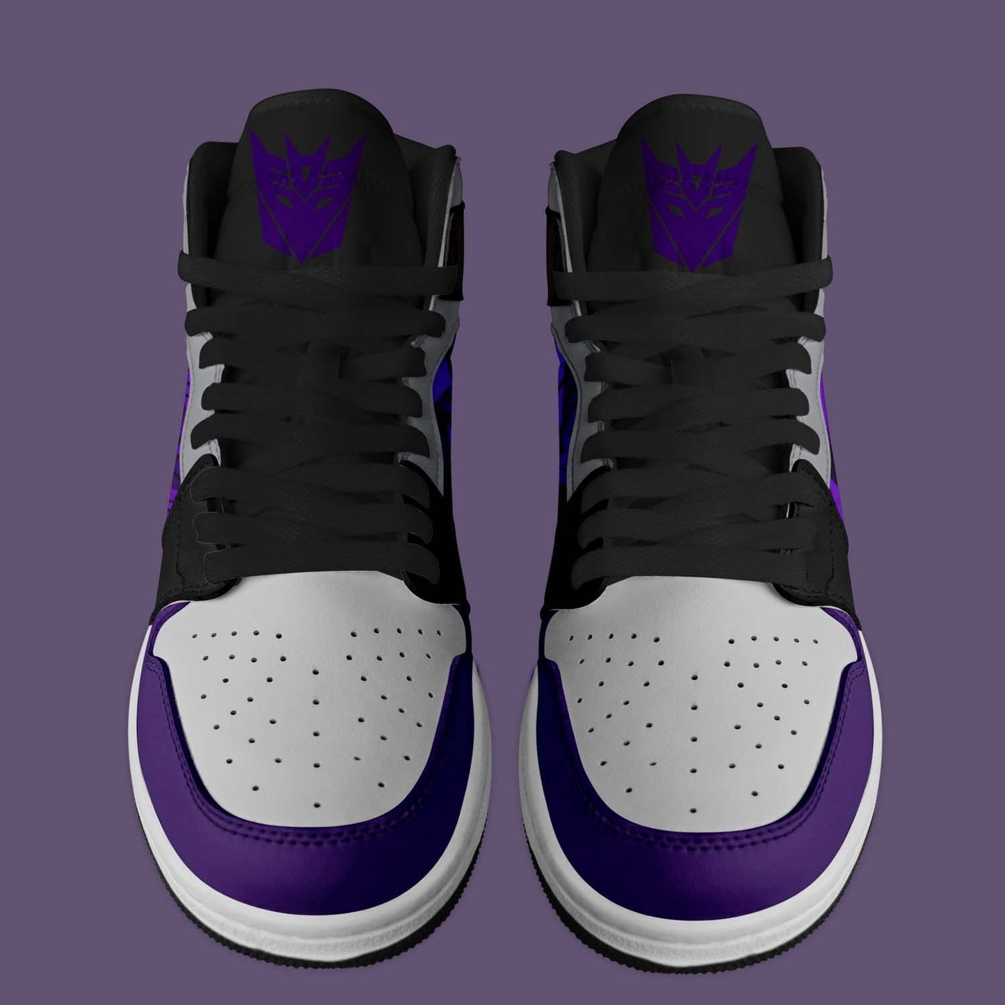Ideafootwear Decepticon Attack AJ1 High Sneakers Shoes For Men And Women