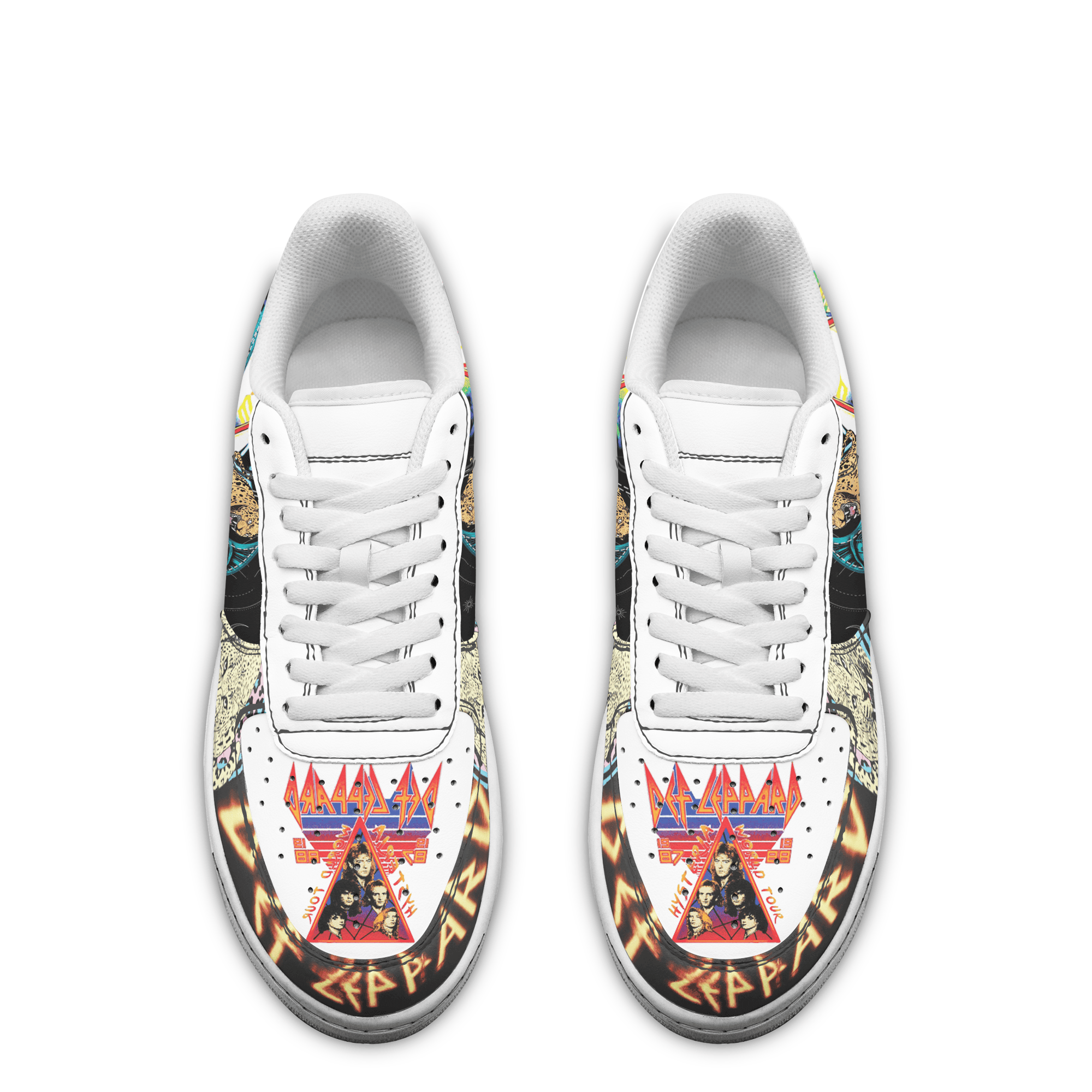 Ideafootwear Def Leppard Air Low-Top Sneakers Shoes For Men And Women