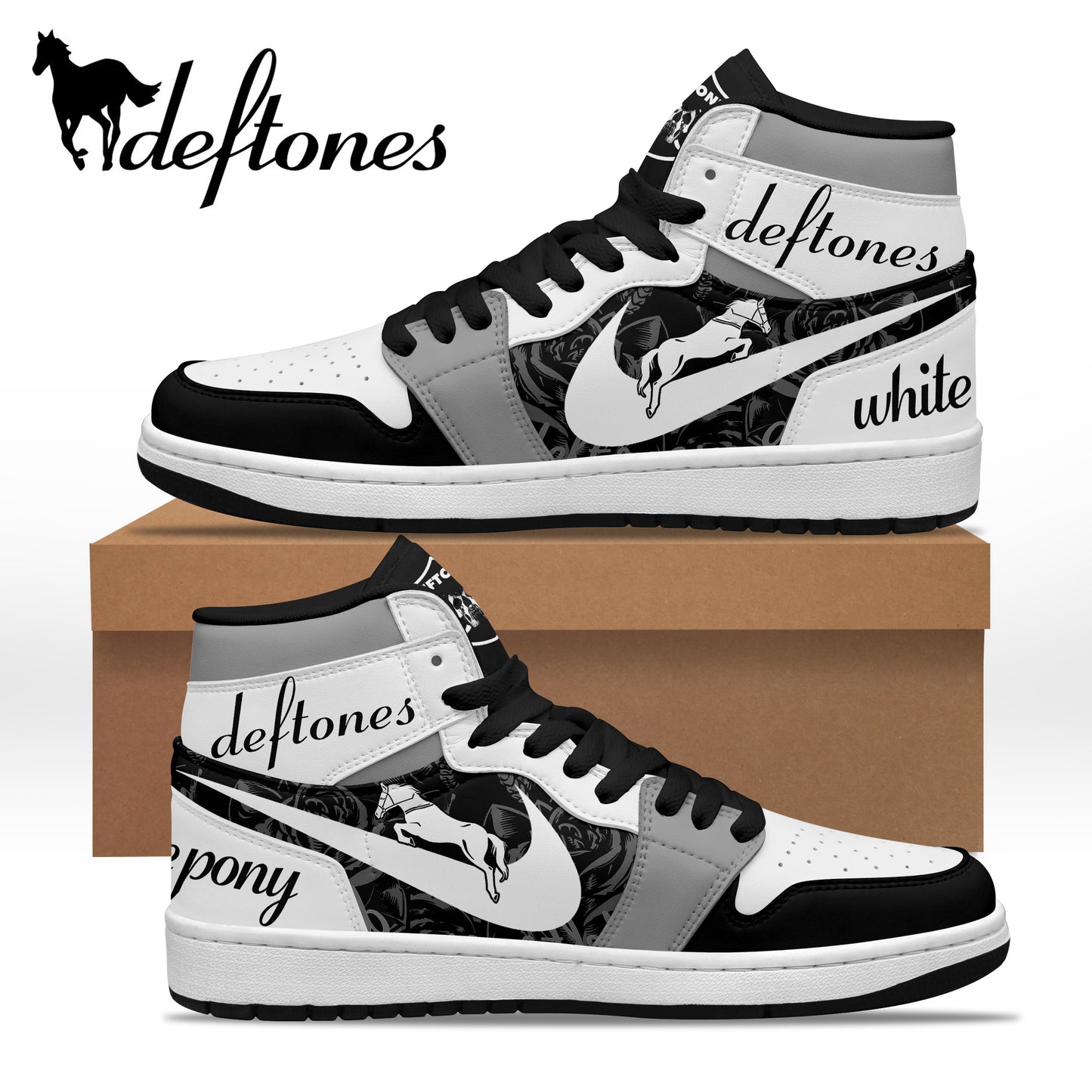 Ideafootwear Deftones AJ1 High Sneakers Shoes For Men And Women