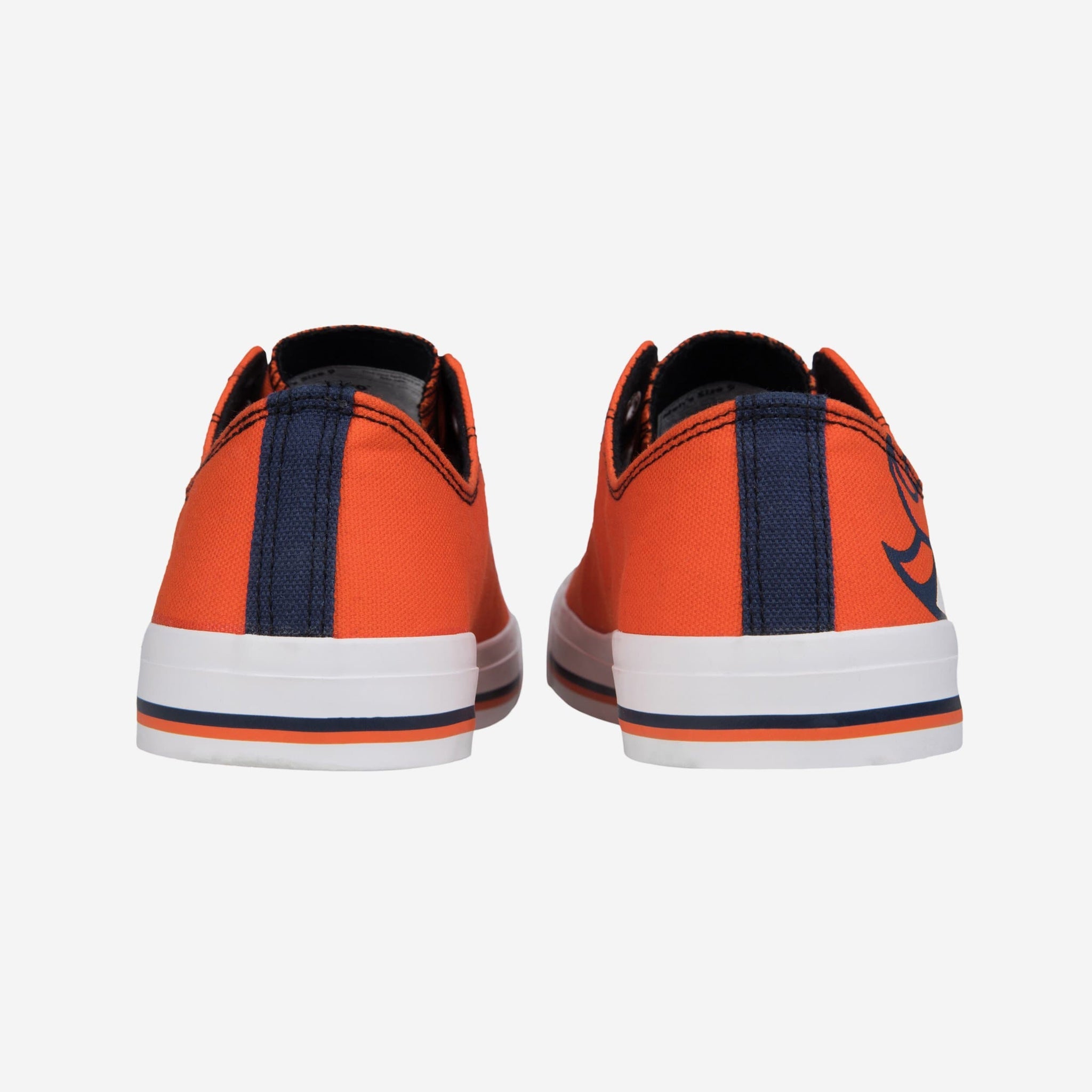 Ideafootwear Denver Broncos Low Top Canvas Sneakers Shoes For Men And Women