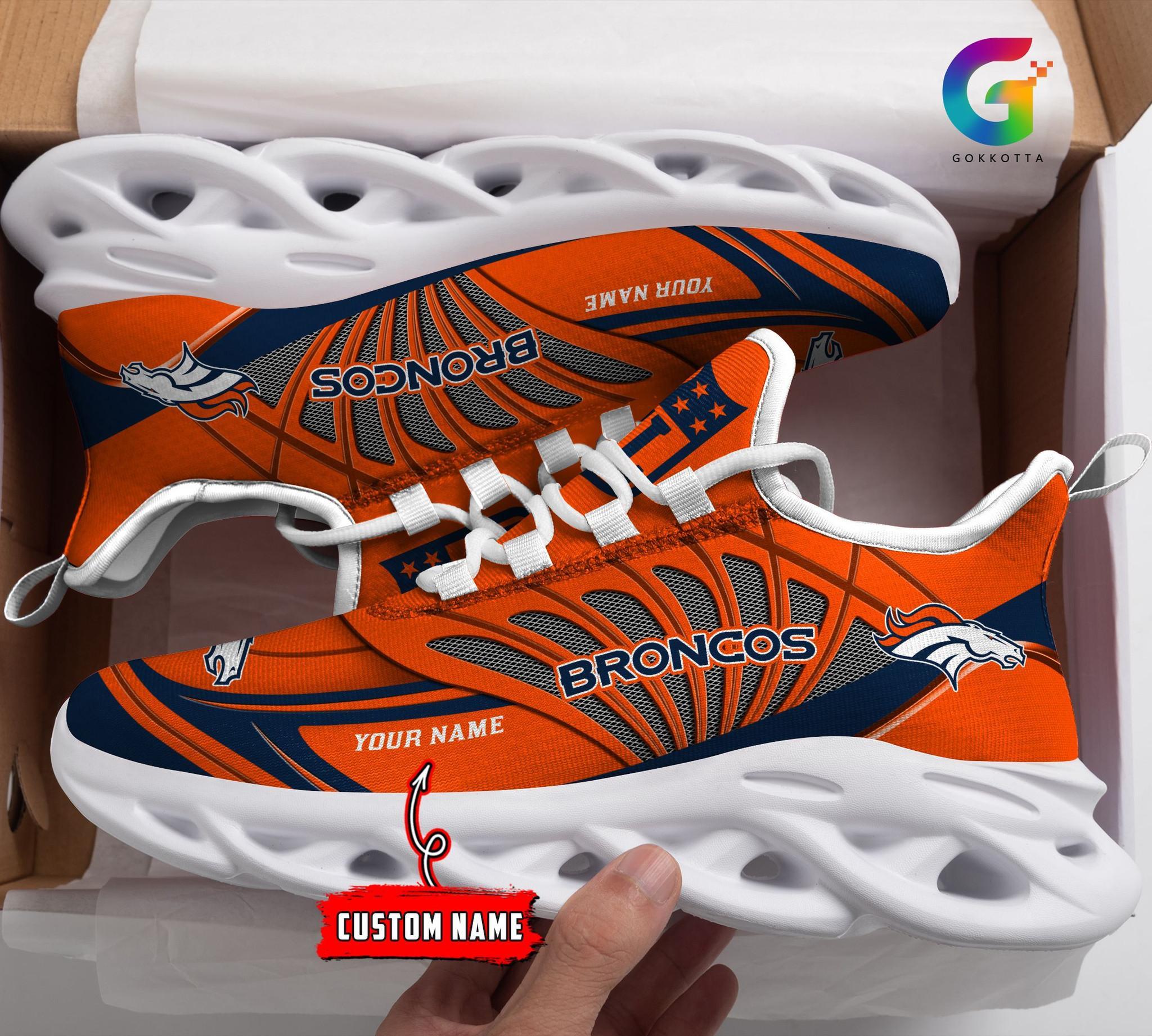 Ideafootwear Denver Broncos Max Soul Shoes Sneakers For Men And Women