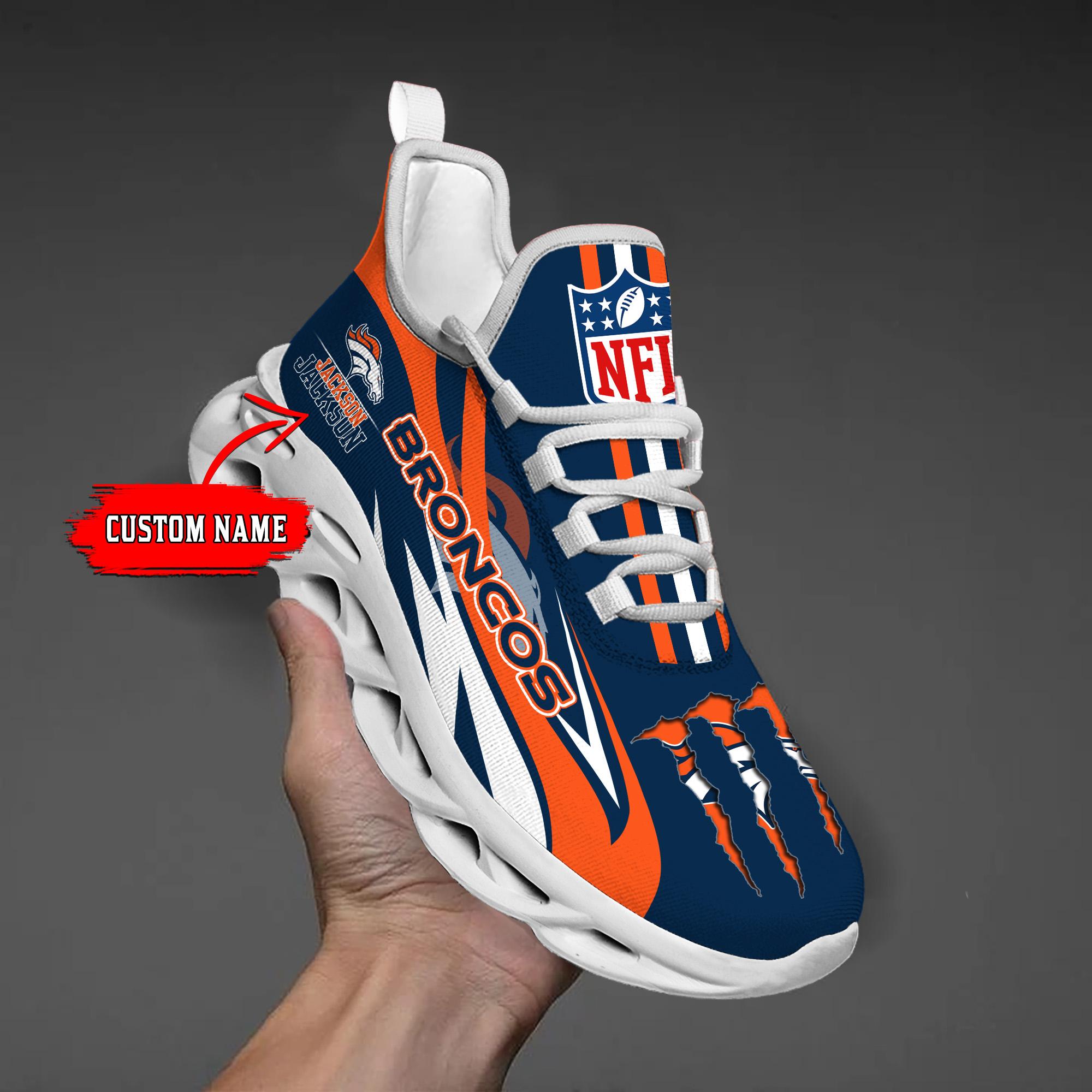 Ideafootwear Denver Broncos Max Soul Shoes Sneakers For Men And Women
