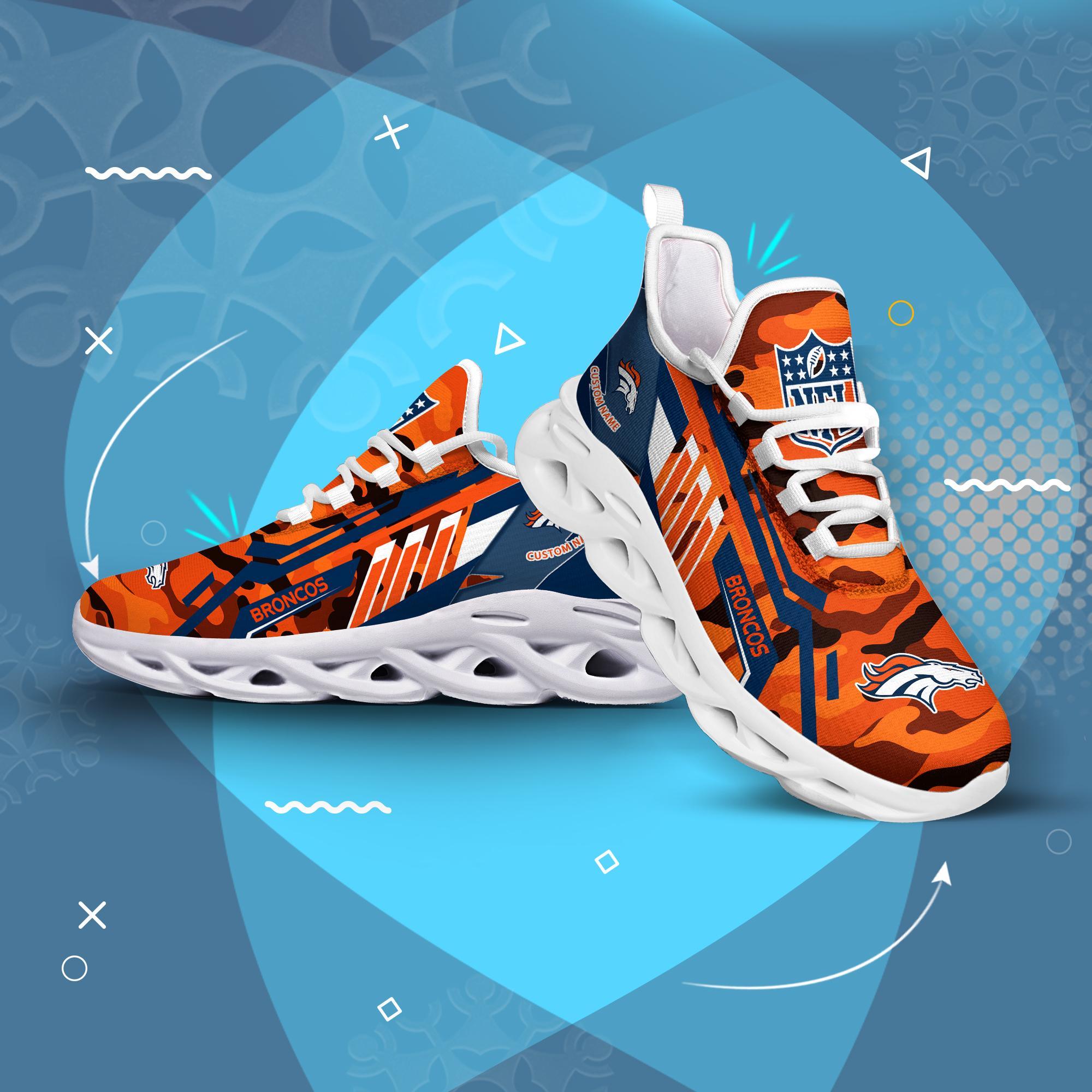 Ideafootwear Denver Broncos Max Soul Shoes Sneakers For Men And Women