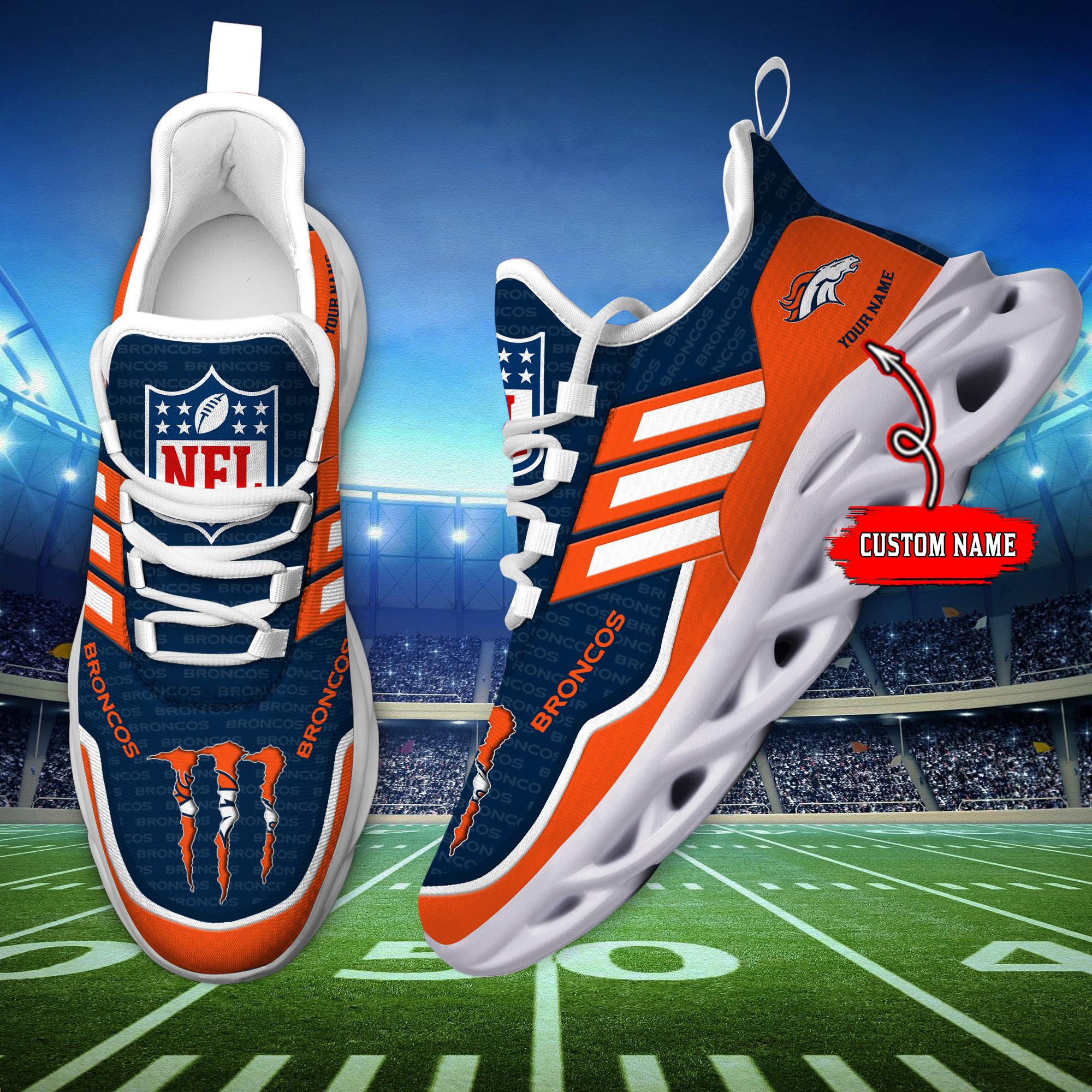 Ideafootwear Denver Broncos Max Soul Shoes Sneakers For Men And Women